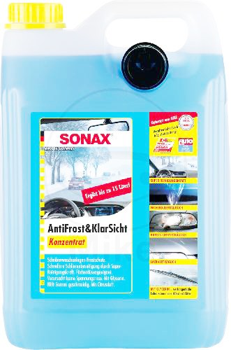 SONAX AntiFrost & KlarSicht Scheibenreiniger Konzentrat, Citrus 5 Liter -  Kanister kaufen 5 Liter - Kanister